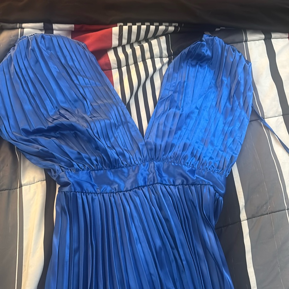 Pleated Blur Dress